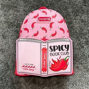 Loungefly Pink Spicy Book Club backpack brand new with tags.